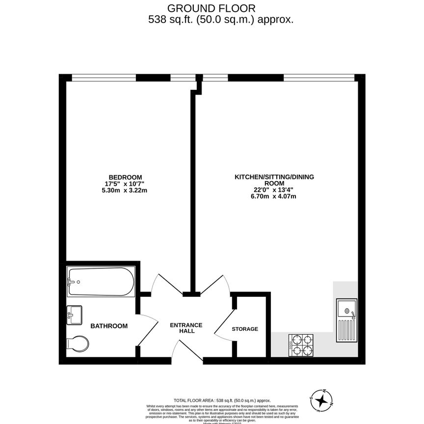 1 bedroom flat to rent, Available part-furnished from 11/10/2024 - Photo 1