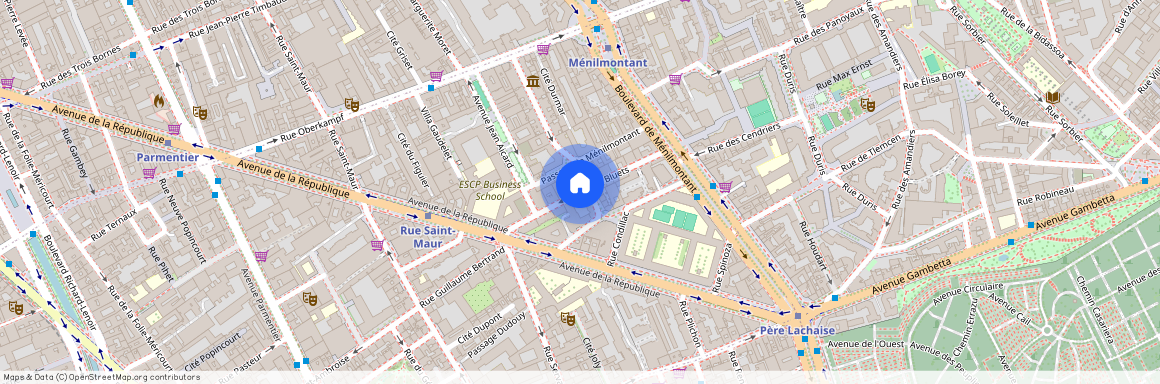 Rue des Bluets et Rue Crespin du Gast 75011 Paris (11e arrondissement)