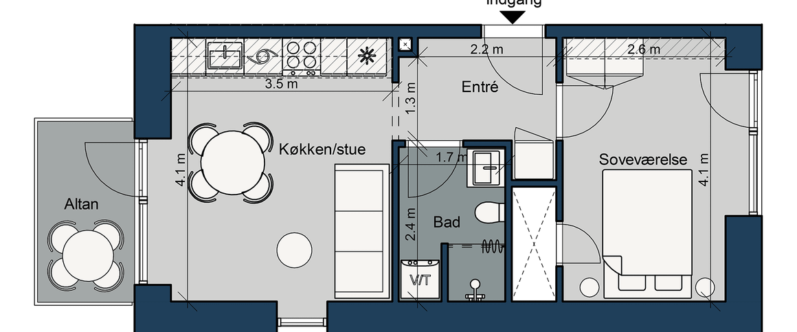 Østre Havnepark 15, 3. tv. - Photo 1