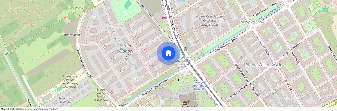 ul. Prymasa Augusta Hlonda, Błonia Wilanowskie, Wilanów, Warszawa, mazowieckie