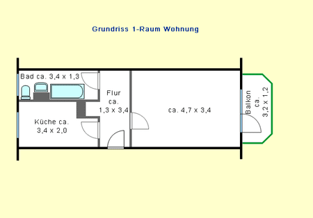 Einzug ab 01.08.2026 möglich. 1-Raum-Wohnung in Leipzig-Möckern - Photo 5