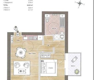 Location Appartement 2 pièces 42m² LE HAVRE 76620 - Photo 6