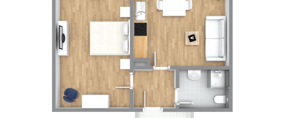 Modern möblierte Wohnung mit Balkon direkt am Zülpicher Platz - Photo 1