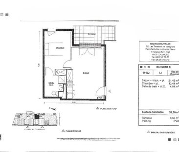 Location Appartement 2 pièces 39m² CASTANET TOLOSAN 31320 - Photo 5