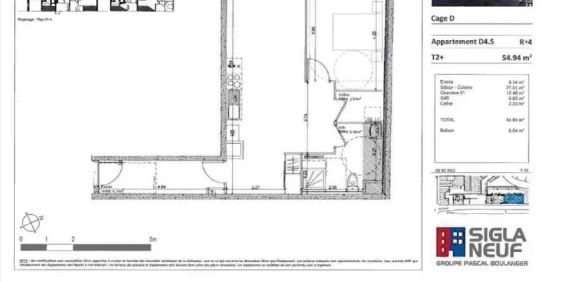 Appartement à louer 2 pièces 54.94m² - Photo 3