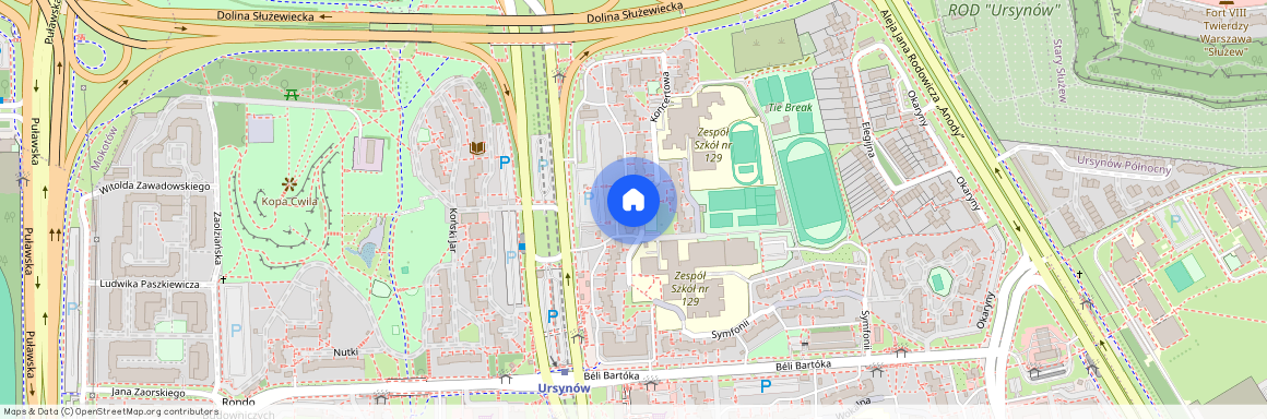 ul. Koncertowa, Ursynów Północny, Ursynów, Warszawa, mazowieckie