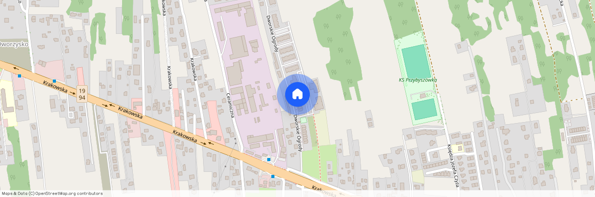 ul. Dworskie Ogrody, Przybyszówka, Rzeszów, podkarpackie