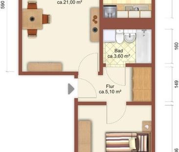 Hoch hinaus - smart gespart! 2-R.-WE in Olbersdorf! - Photo 2