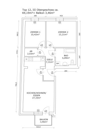 3-Zimmer-Wohnung mit Balkon - Provisionsfrei! - Photo 5