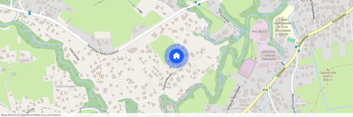 ul. Sobiczkowa Bór, Kościelisko, Kościelisko, tatrzański, małopolskie