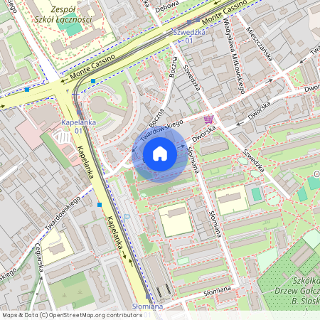 ul. Dworska, Ludwinów, Dębniki, Kraków, małopolskie