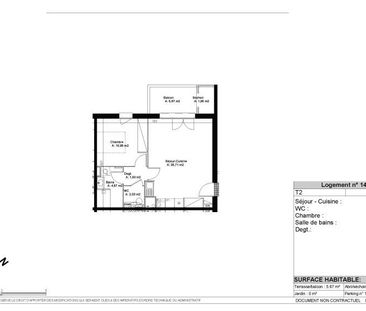 Location Appartement 2 pièces 45m² PINS JUSTARET 31860 - Photo 6