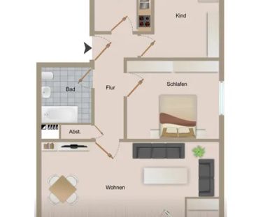 Mietwohnung mit Fernblick-Balkon uvm. - Foto 1