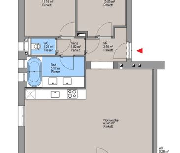 LOGGIATRAUM | LICHTDURCHFLUTETE, OPTIMAL-AUFGETEILTE 3 ZIMMER | TOP... - Photo 1