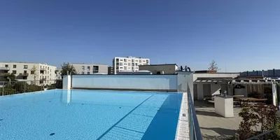 Pool am Dach - schöne 3 Zimmer Balkonwohnung in Atzgerdorf - Foto 3