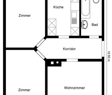 Altbauwohnung am Goldbrunnenplatz - Foto 3