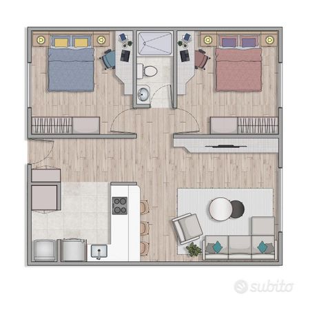 Trilocale con due camere da letto MONZA - Photo 3