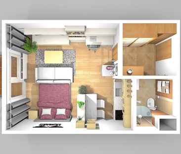 Pronájem bytu 1+kk 33 m2 - Фото 1