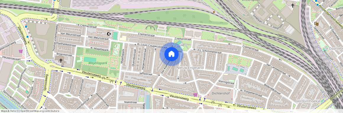 Nieuw Engeland, Th. a. Kempisplantsoen en omgeving, 3532 ET, Van Koetsveldstraat, Utrecht