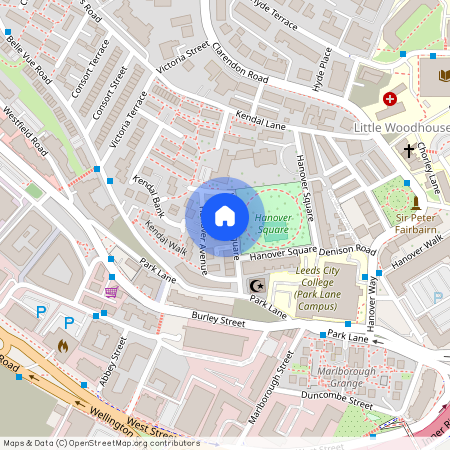 45 Hanover Square -ground floor flat University Area Leeds West Yorkshire