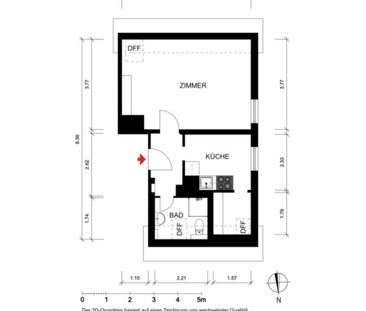 Sehr schöne 1-Zimmerwohnung in ruhiger Lage - Photo 1