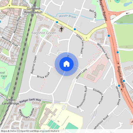 Bagshot Manor Gardens, Bagshot, Surrey, GU19