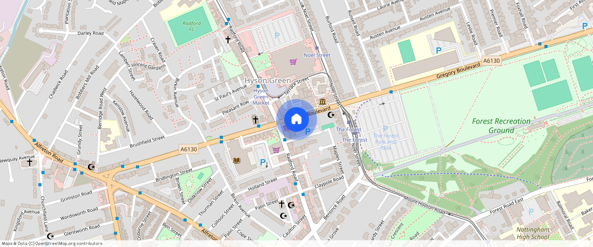 ** Gregory Boulevard, Nottingham