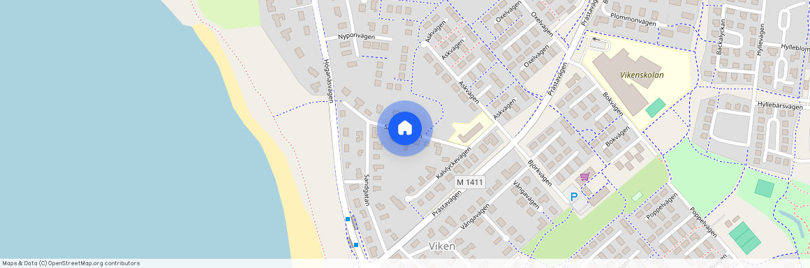 Sandåsvägen, Viken