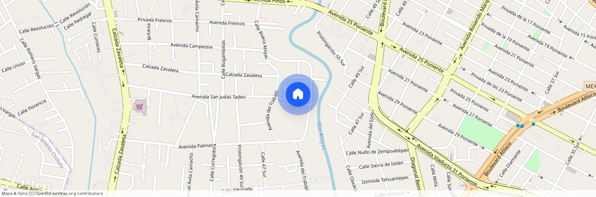 Se departamento San Judas Tadeo #5030, Colonia Santa Cruz Buenavista, C.P. 72150, Puebla