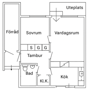 Fin delvis renoverad lägenhet. - Photo 3