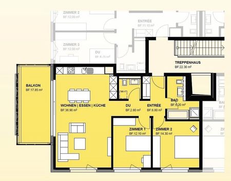 Helle und moderne Wohnung mit Naturanschluss. - Foto 3