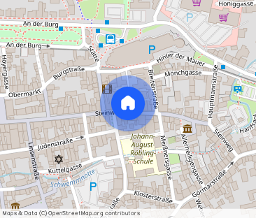 modernes 1-Zimmer-Apartment mit Balkon im Herzen von Mühlhausen - Foto 1