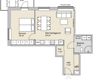 LÄGENHET E 1506 - Photo 1