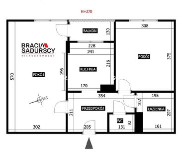 Mieszkanie Kraków Dębniki powierzchnia 45.0 m² C206-WM-96904 - Photo 4