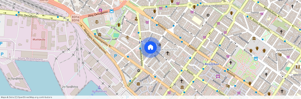 Λέοντος Σοφού, 5, Θεσσαλονίκη, 54626, Ελλάδα (54626), Πλατεία Εμπορίου - Ανω Λαδάδικα - Ιστορικό Κέντρο (Κέντρο Θεσσαλονίκης)