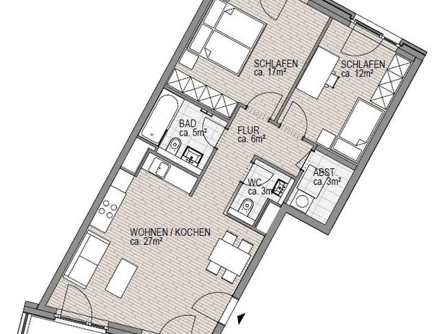 Neubau Bahrenfelder Carré im Herzen von Hamburg-Altona! 3-Zimmerwohnungen! - Foto 1