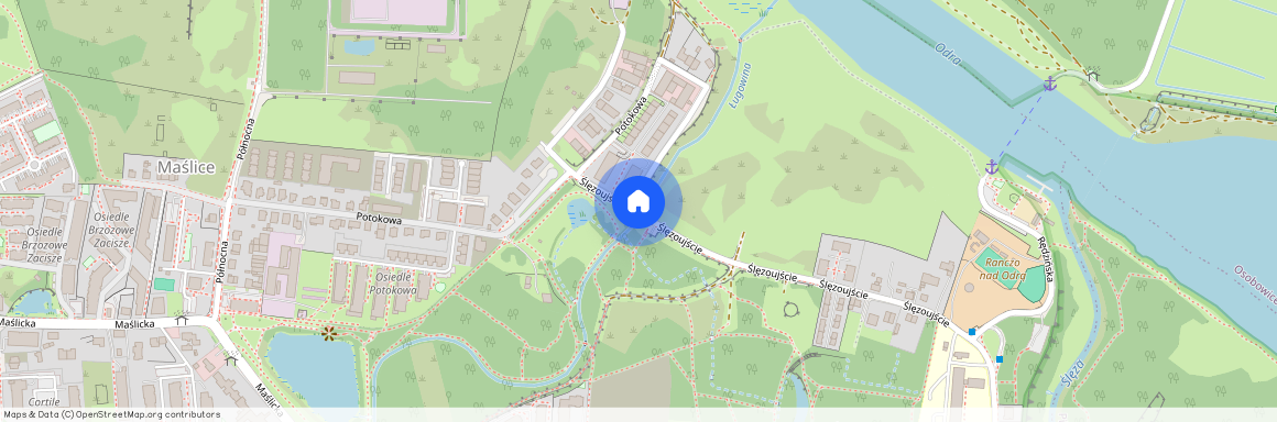 Ślęzoujście, Wrocław, Fabryczna, Maślice