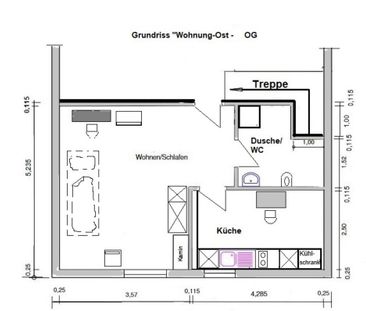 1 Zimmer Wohnung, 97232 Giebelstadt, zu vermieten - Foto 1