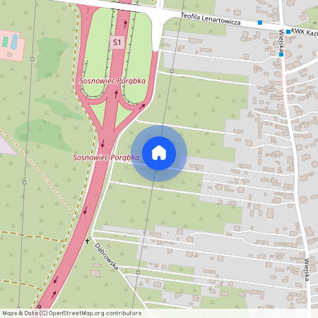 ul. Dąbrowska, Porąbka, Sosnowiec, śląskie