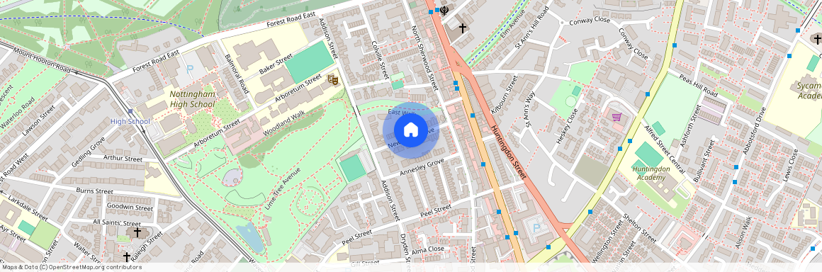 Newstead Grove: Rooms Student / Professional, NG7