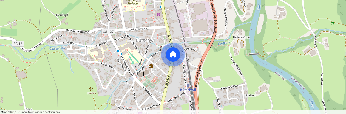 9606, Bütschwil-Ganterschwil, Landstrasse