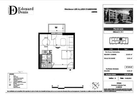 location Appartement T1 DE 27.71m² À AMIENS - Photo 4