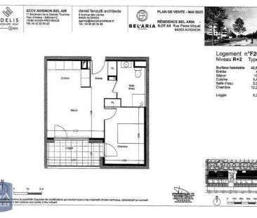 Appartement à louer 2 pièces 42.5m² - Photo 2