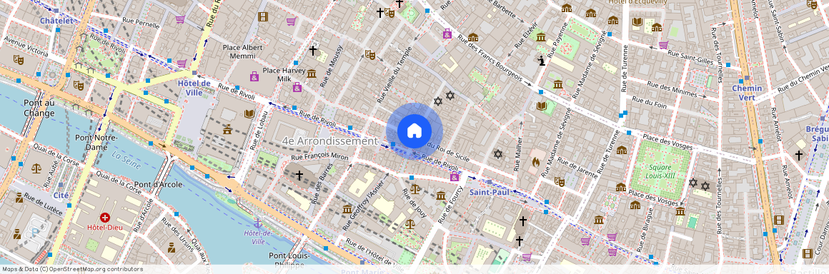 Rue du Roi de Sicile et Rue des Ecouffes 75004 Paris (4e arrondissement)