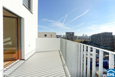 Sonnwendviertel: 1-Zimmer-Wohnung mit Balkon im 9. OG – Fitnessraum, Co-Working & Rooftop-Terrasse inklusive! - Foto 5