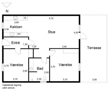 Attraktiv 1-plans rækkehus i Holluf Pile med have og parkering. - Photo 6