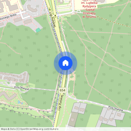 ul. Ligi Polskiej, Na Skarpie, Toruń, kujawsko-pomorskie