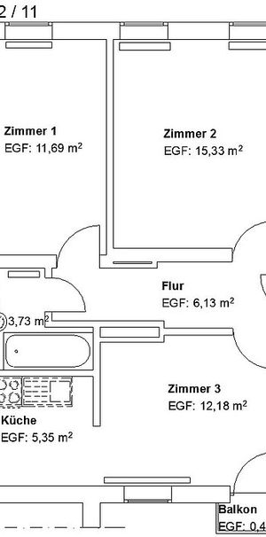 3 ZKB in der Nordstadt! - Foto 1