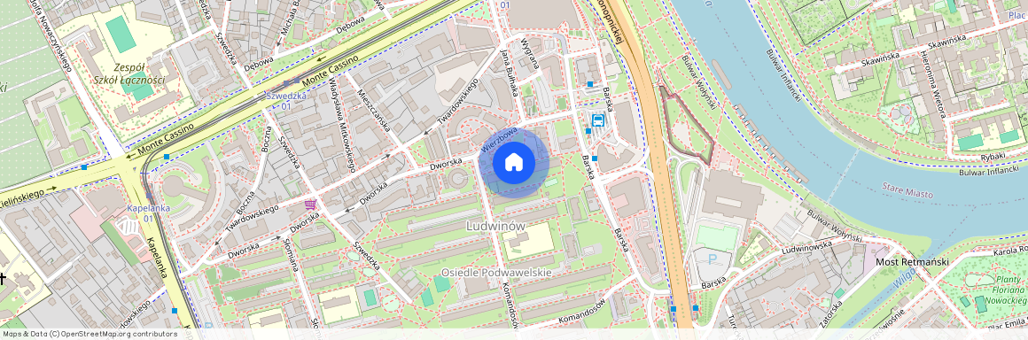 ul. Komandosów, Ludwinów, Dębniki, Kraków, małopolskie