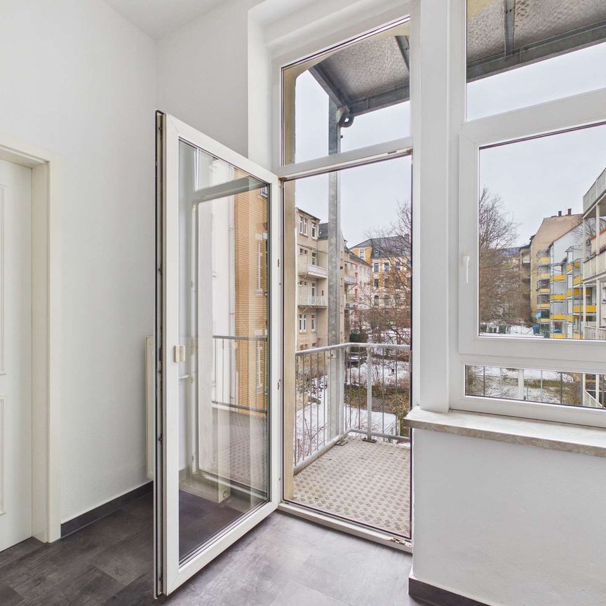 Frisch renovierte 3-Raum Wohnung mit Balkon zentrumsnah in Plauen - Foto 1